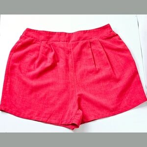 Large Red Casual Shorts